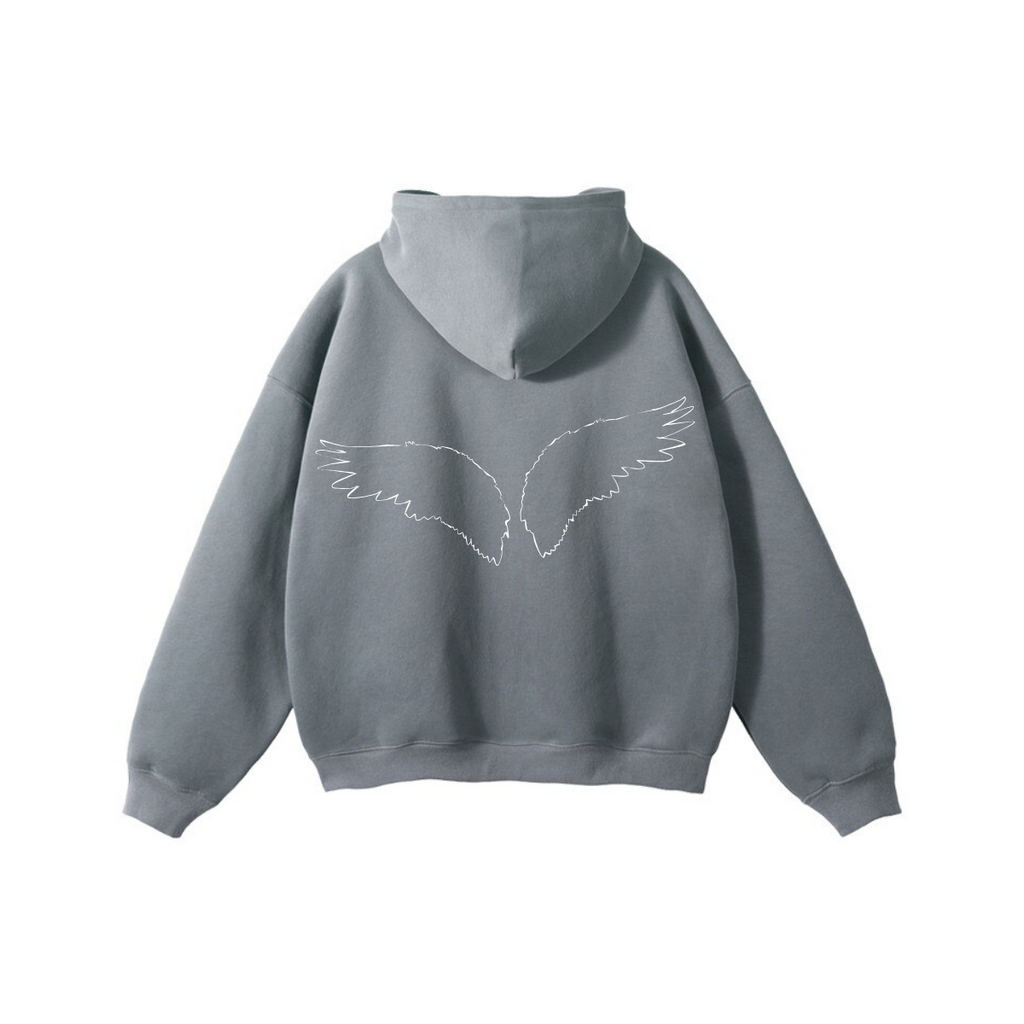 HMT WING HOODIE (DARK GREY)