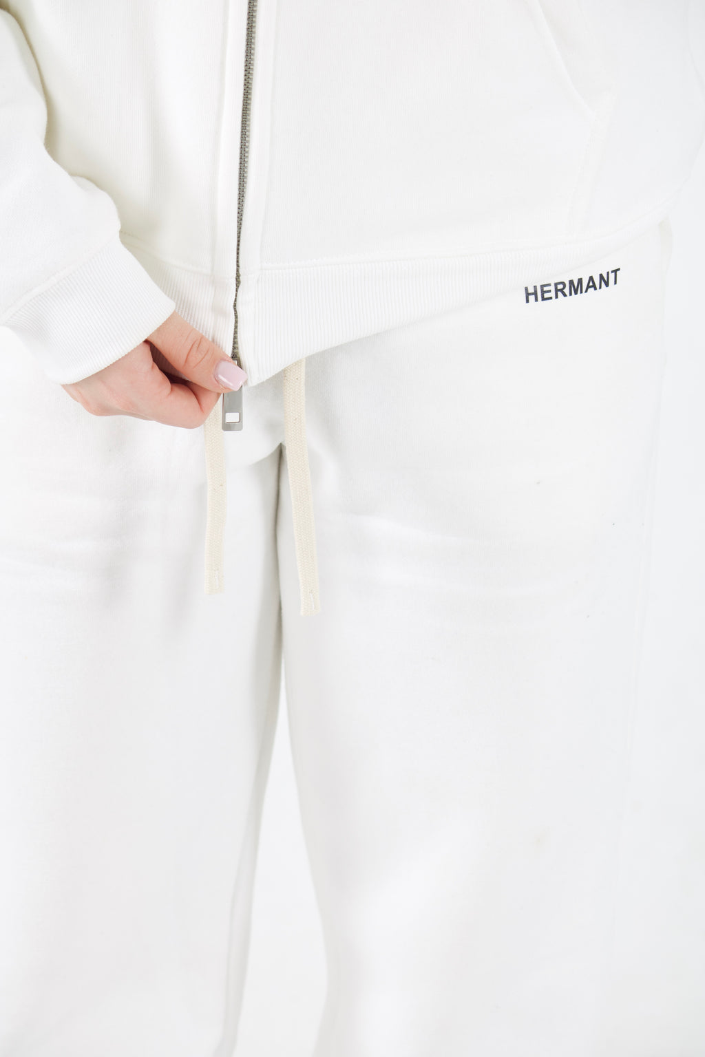 HMT ZIP HOODIE (WHITE)