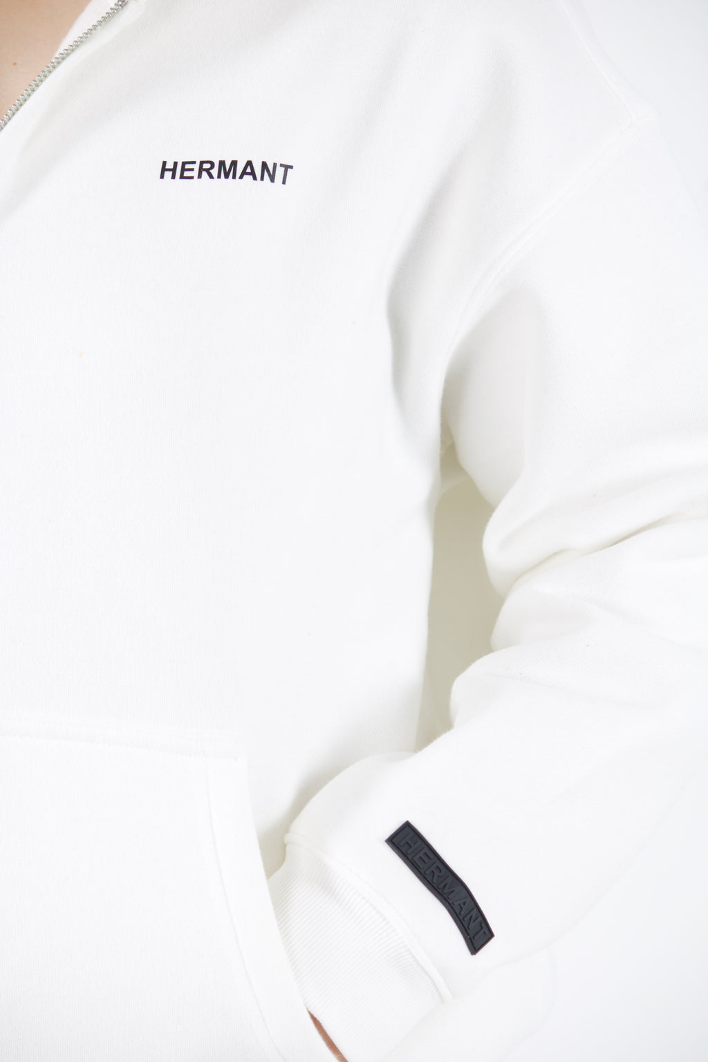 HMT ZIP HOODIE (WHITE)